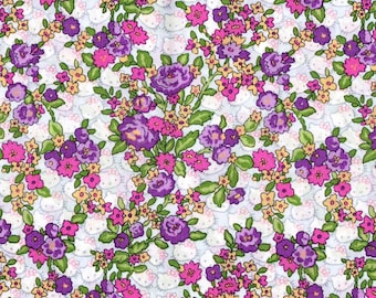 Liberty Japan x Hello Kitty | Tana Lawn | Forget me not | Purple
