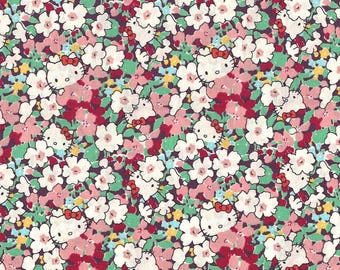 Liberty Japan x Hello Kitty | Tana Lawn | Kakurenbo | Red & Green