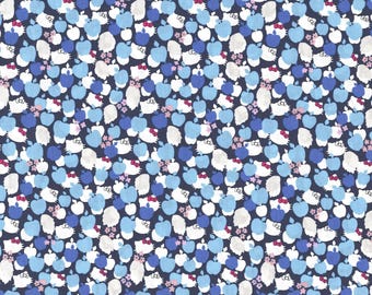 Liberty Japan x Hello Kitty | Tana Lawn | Apple Tree | Indigo Blue 2024