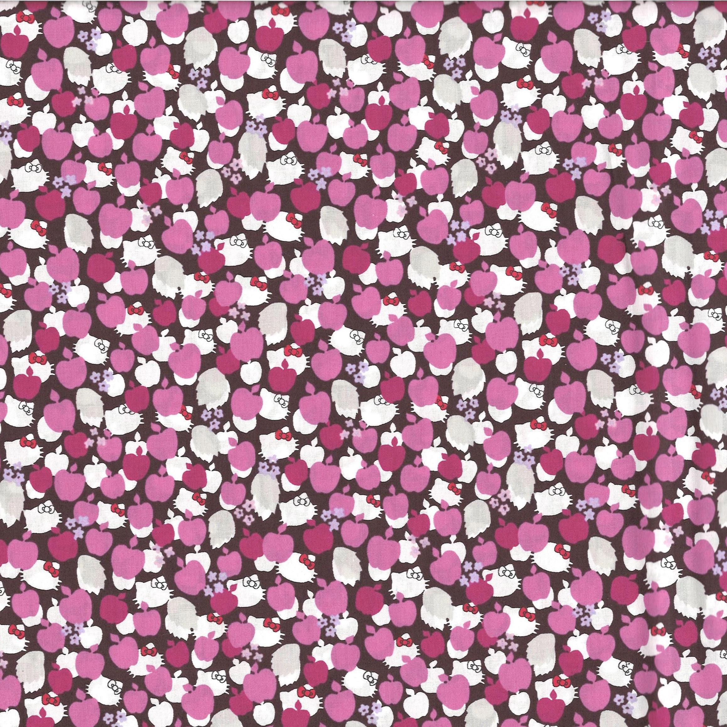 Liberty Japan X Hello Kitty | Tana Lawn | Apple Tree | Pink & Grey