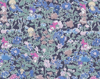 Liberty Japan x Mymelody | Tana Lawn | Melody's Party | Navy 2025