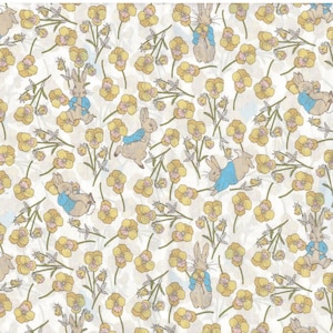 Liberty X Peter Rabbit | Tana Lawn | Ros Rabbit | Yellow