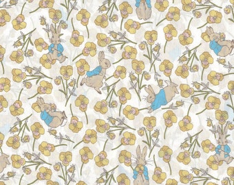 Liberty X Peter Rabbit | Tana Lawn | Ros Rabbit | Yellow