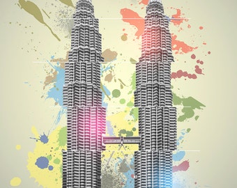 Landmark Series - Petronas Towers (Abstract)