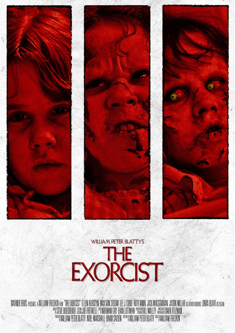 The Exorcist Movie Poster THREE Etsy