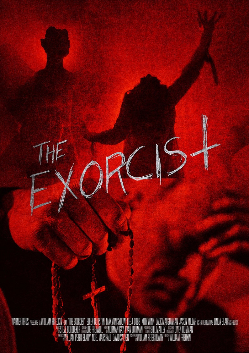The Exorcist Movie Poster FOUR Etsy