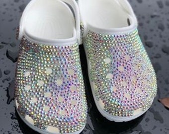 glitter crocs wedding