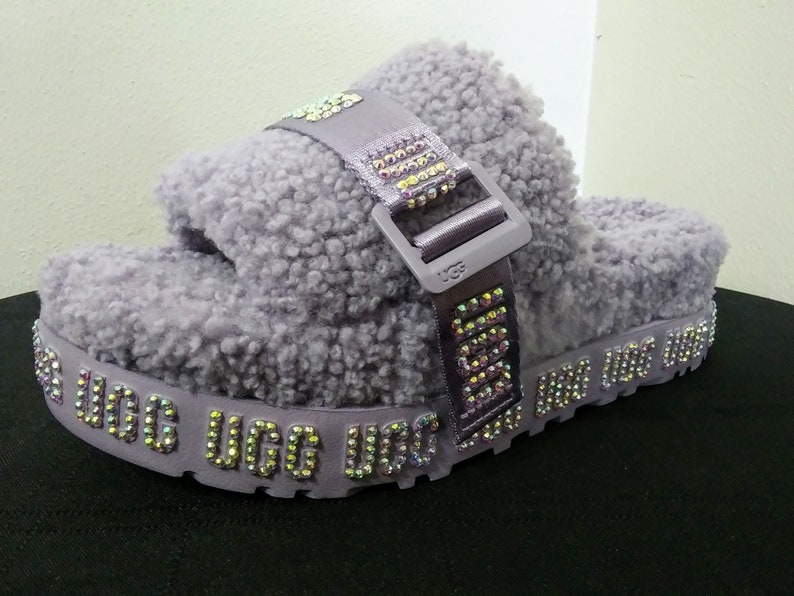 Bling Ugg Fluffita Sandals Bling Uggs Etsy
