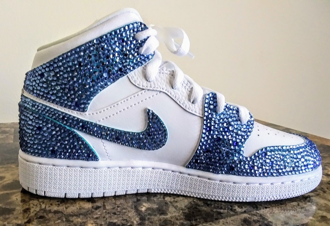 custom bling jordans