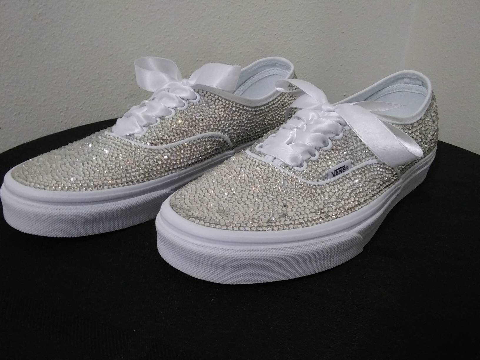 Bling Vans Sneakers Crystal Wedding Sneakers Etsy