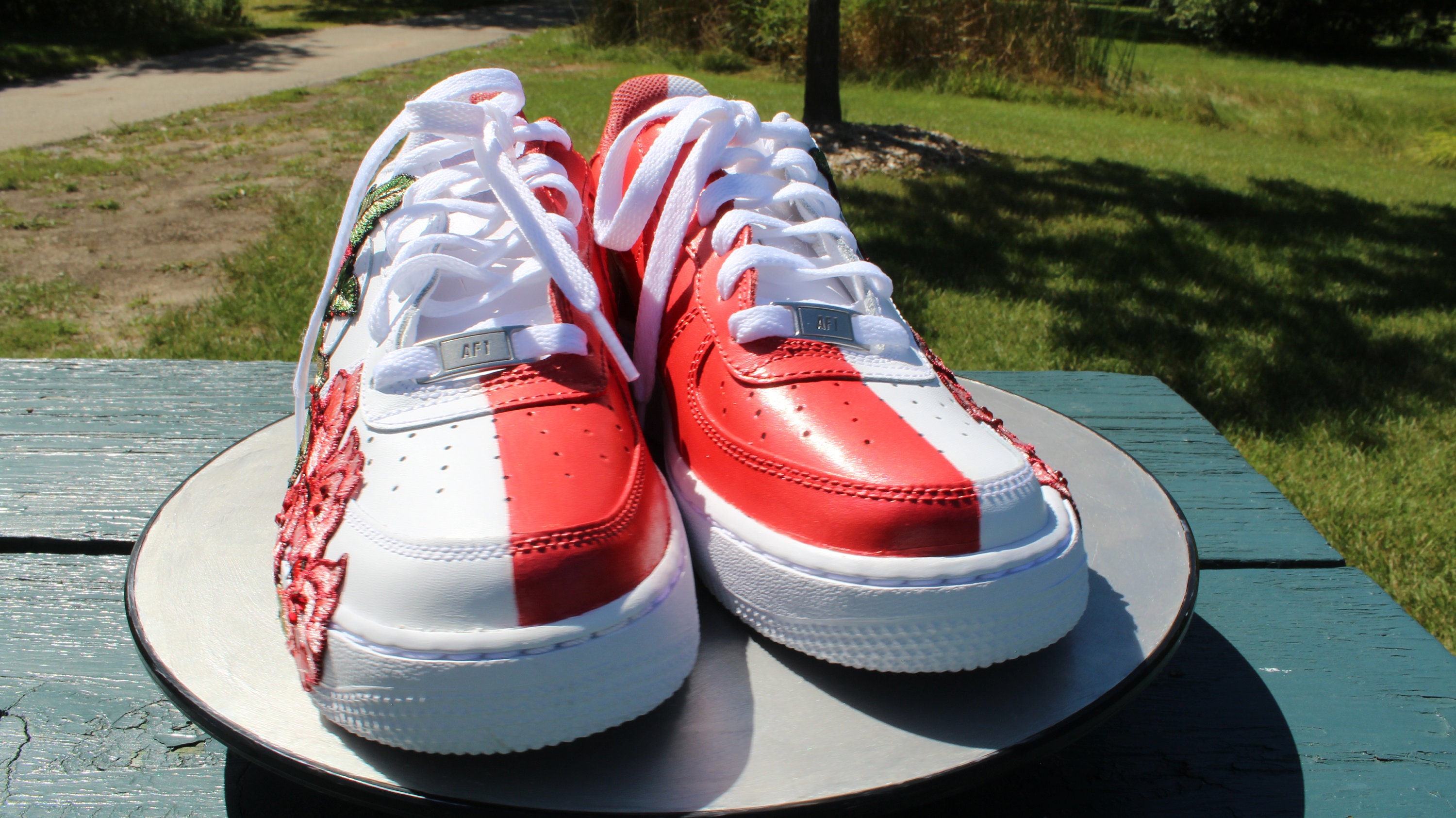 custom nike air force 1 rose