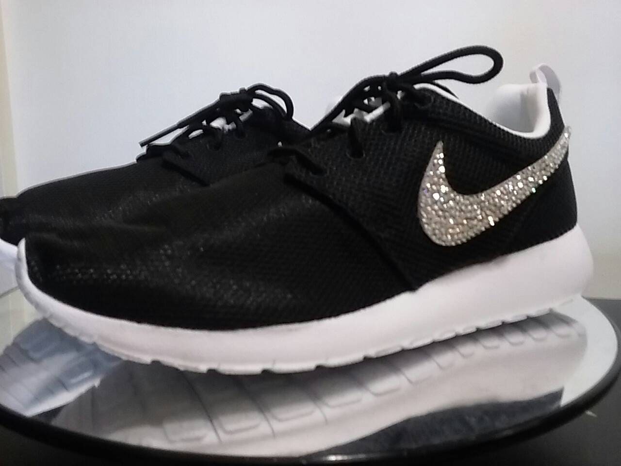 nike shoes with bling swoosh