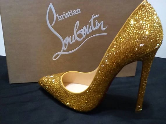 rhinestone christian louboutin shoes