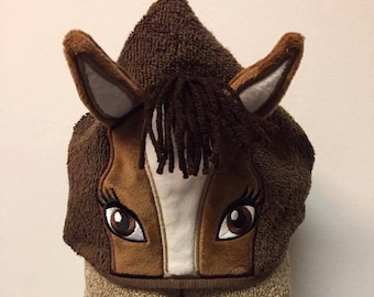Horse Towel Child Towel Boy Horse Towel Girl Horse Towel Infant Towel Infant Gift Hooded Towel Character Towel Child Birthday Gift