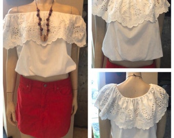 mexican ruffle shirt