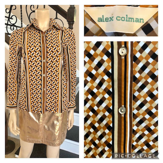 70's Light Blue Hippie Vest  by Alex Coleman California