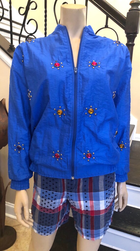 Fun Vintage 80s / 90s Gepetto Blue Tracksuit Jack… - image 3