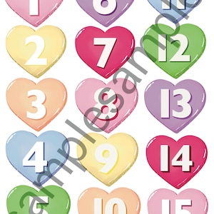 FEBRUAR Valentinstag Journal Printables, MONATLICHES JOURNAL, Zahlen, Wochentage, digitale Clipart. Herzen. Tagebuch