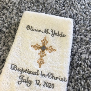 Baptism Towel Christening Gift