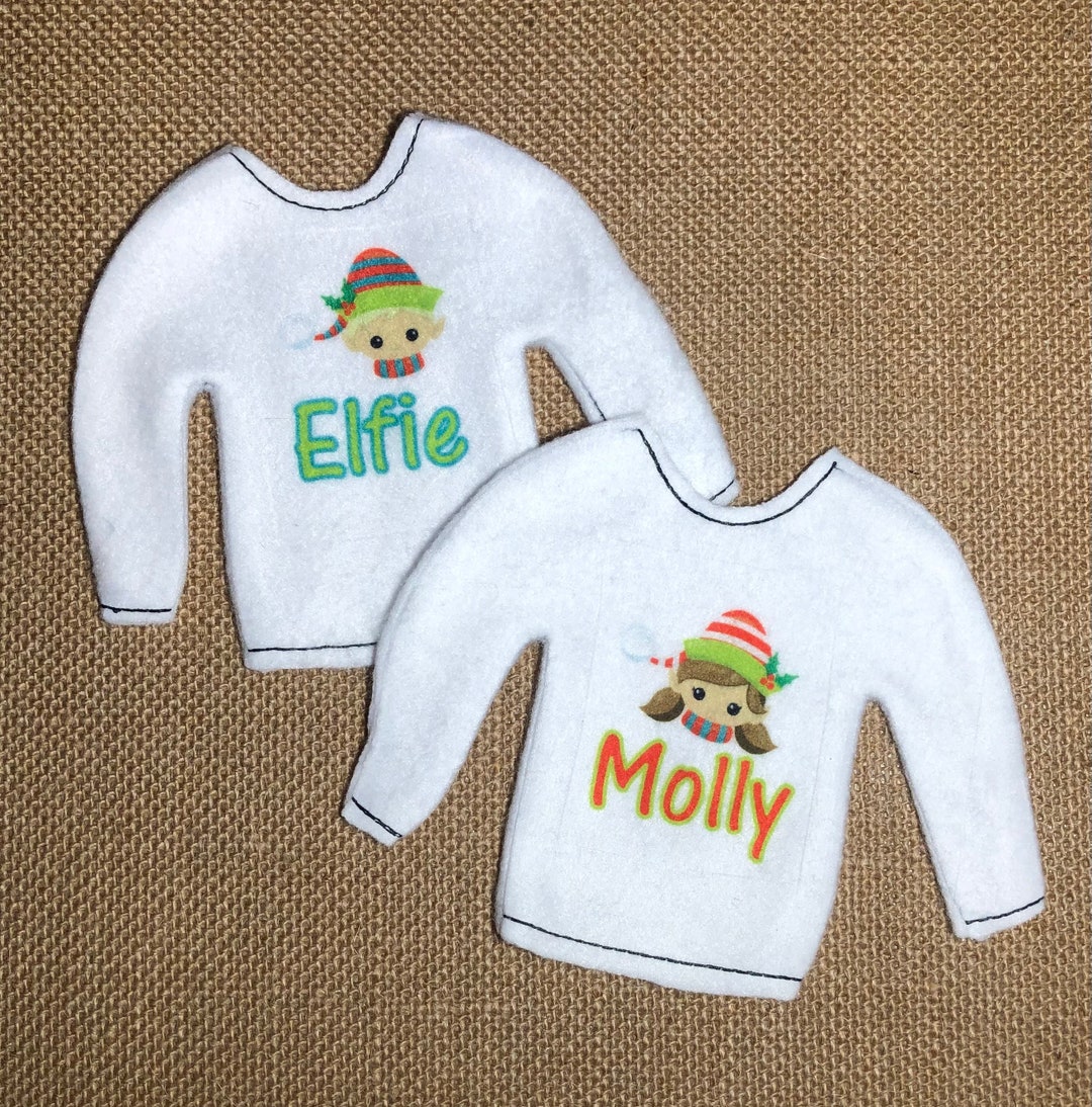 Personalized Elf Name Shirt - Elf Boy - Elf Girl - Elf Clothes - Elf ...