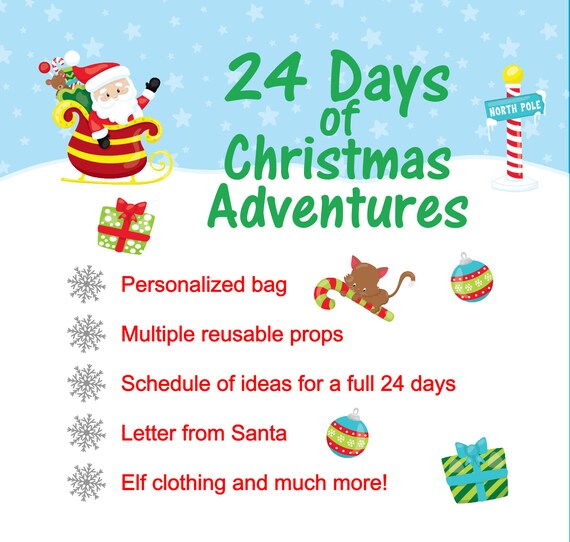 24 Nights Elf Kit Christmas Elf Complete Prop Kit