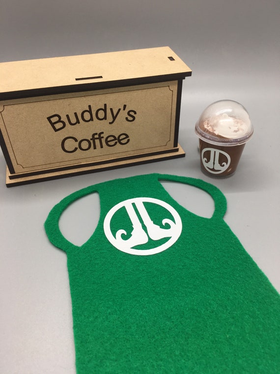 Coffee Shop Elf Props Coffee Barista Elf Clothes Elf | Etsy