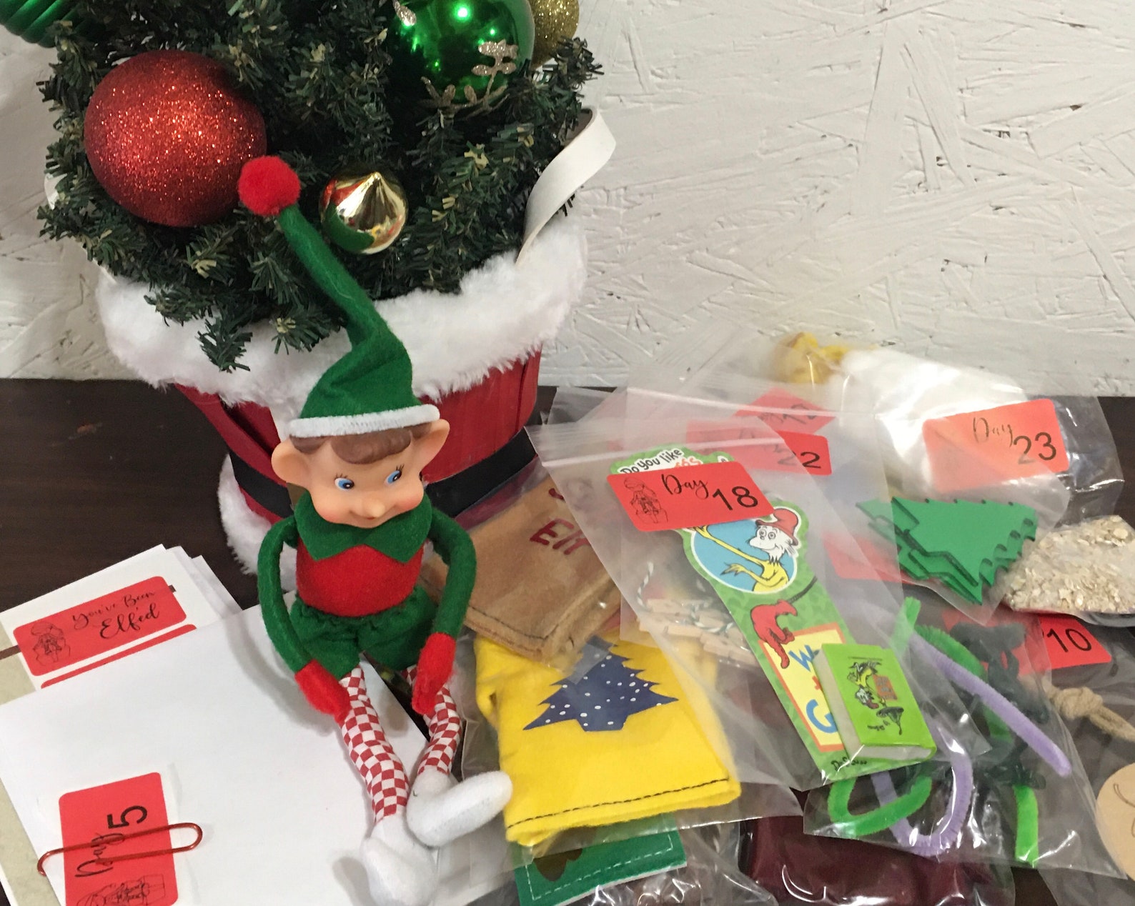 24 Nights Elf Kit Christmas Elf Complete Prop Kit Etsy
