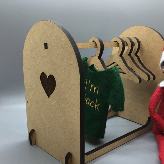 Real Wood Clothes Rack  Elf Shirt Holder  Elf Accessories