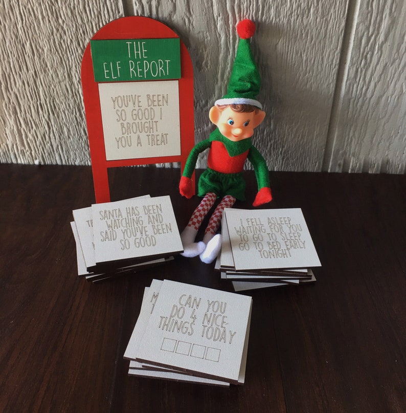 24 Nights Elf Leaning Ladder - Christmas Elf - Complete Kit - Christmas Elf Props - Elf Activites - Elf Props 