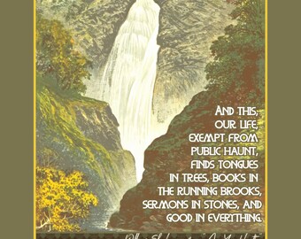 William Shakespeare / Como te guste Cita de arte en cascada