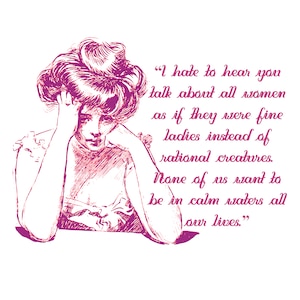 Jane Austen | Calm Waters | Persuasion Quote with Illustration