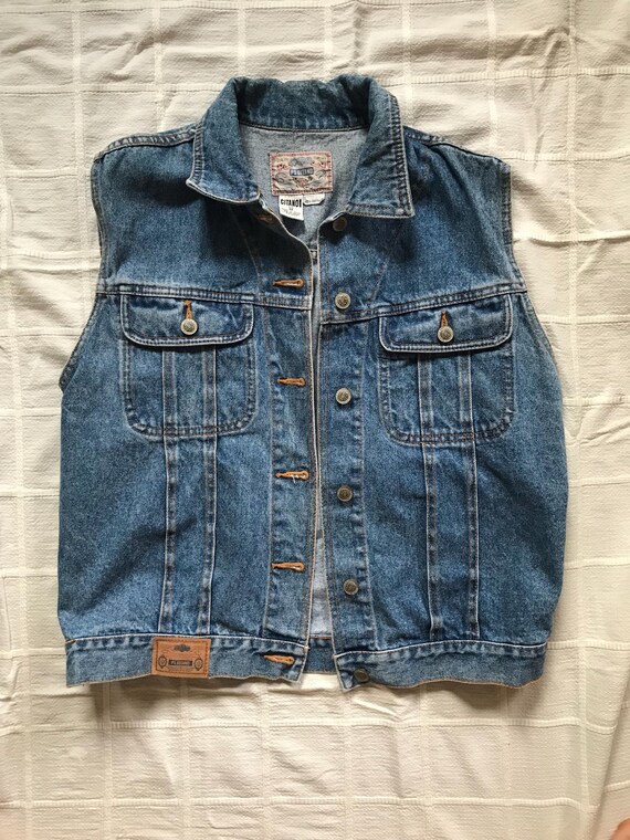 PS Gitano Denim Button Up Vest - image 7