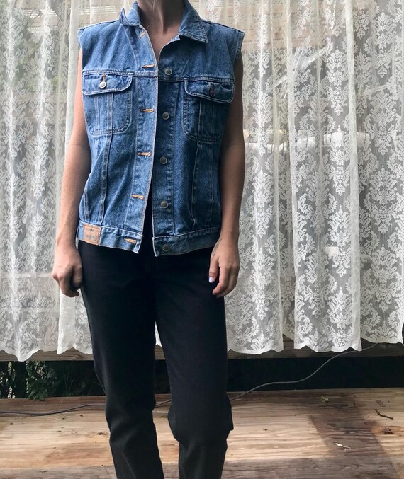 PS Gitano Denim Button Up Vest - image 3