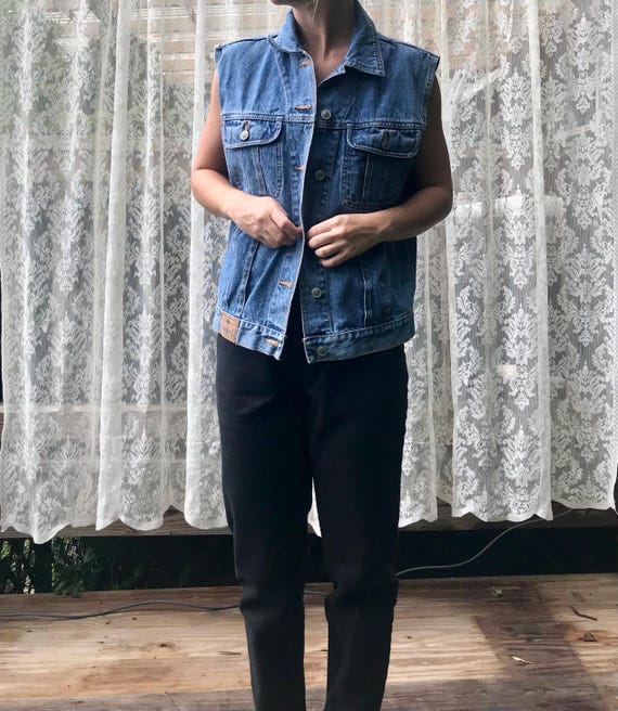 PS Gitano Denim Button Up Vest - image 5