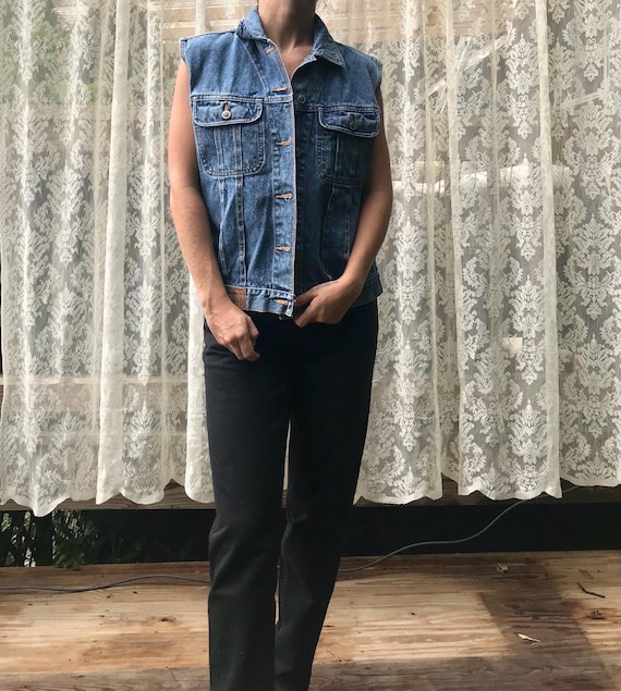 PS Gitano Denim Button Up Vest - image 1