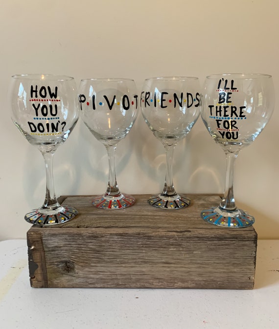 Kitchen & Dining Ross Geller Friends Wine Glass Pivot ...