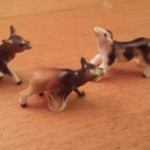Vintage Super Miniature Cow Figurines