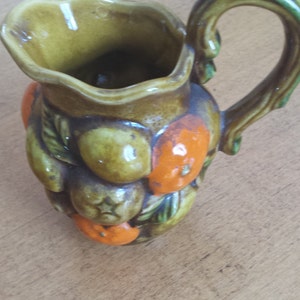 Vintage Orange Spice Inarco Japan Creamer/Pitcher