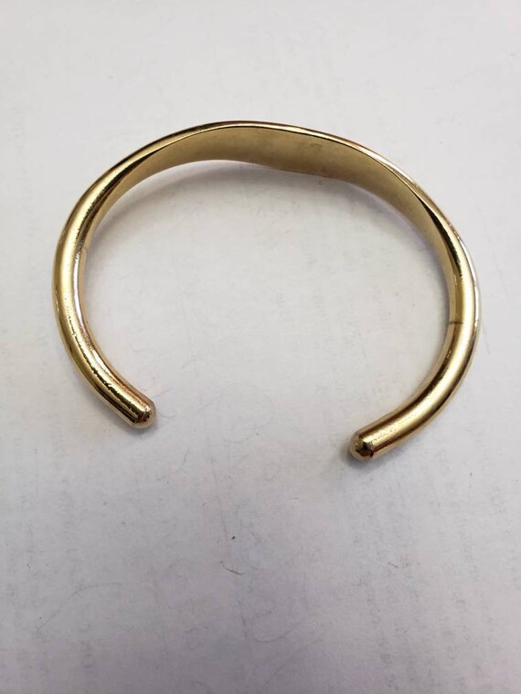 Vintage Girl Scout cuff bracelet. Gem