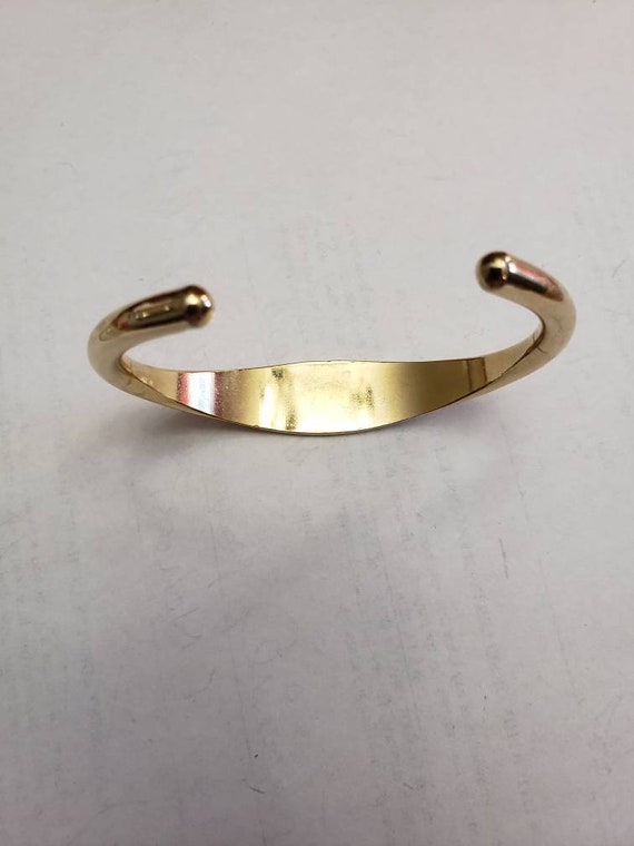 Vintage Girl Scout cuff bracelet. Gem