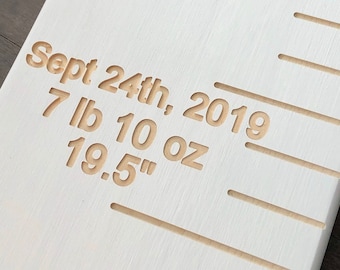 Personalized Wooden Growth Chart wooden growth ruler wood growth chart engraved name engraved numbers engraved lines