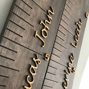 personalized wooden growth chart wooden growth ruler wood growth chart personalized name wooden numbers engraved lines