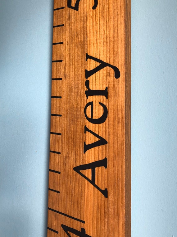 Custom Personalized Wooden Growth Chart Wooden Growth Ruler - Etsy
