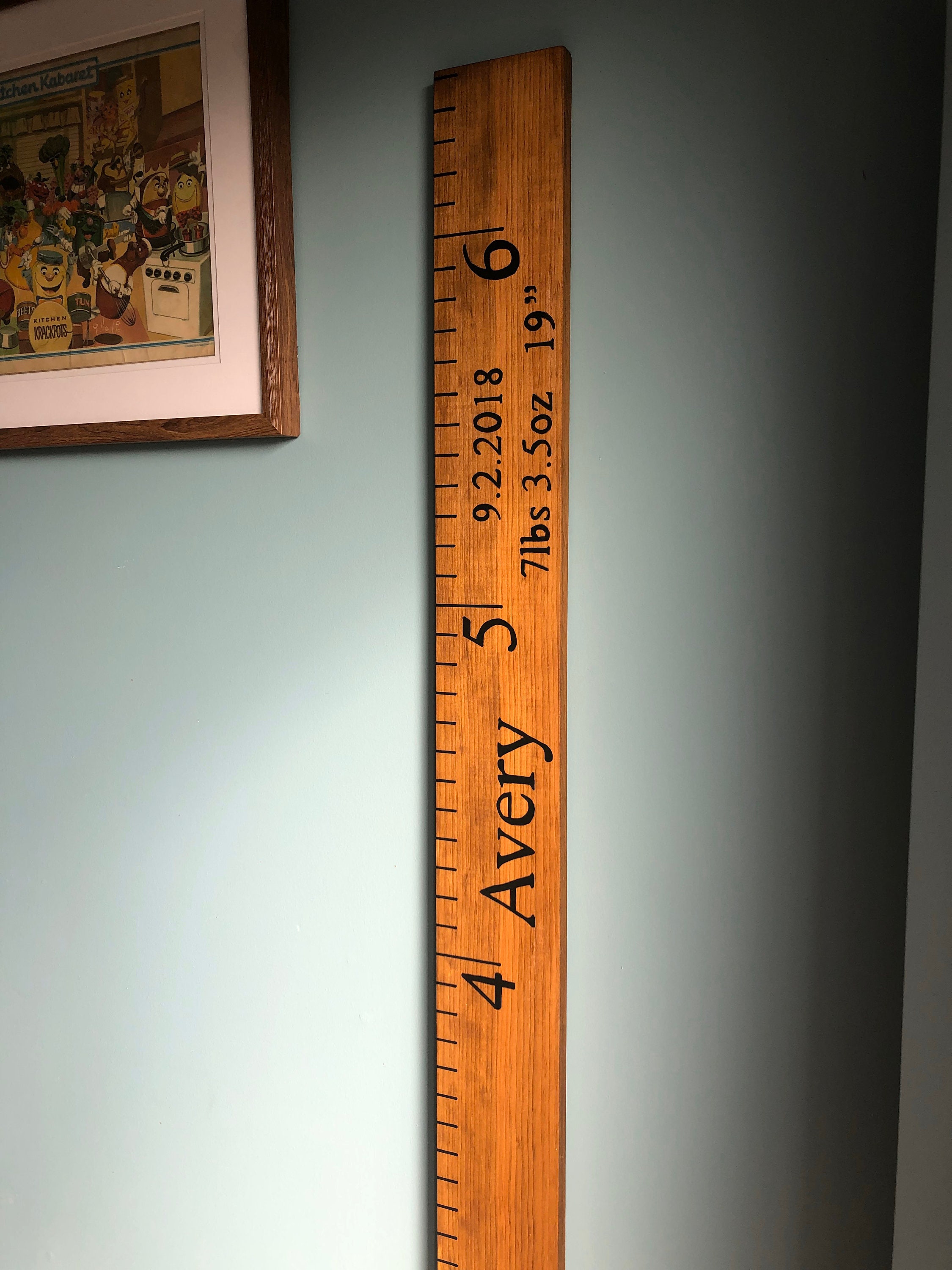 Custom Personalized Wooden Growth Chart Wooden Growth Ruler - Etsy Canada