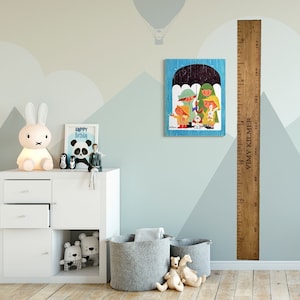 custom personalized wooden growth chart wooden growth ruler wood growth chart engraved name engraved numbers engraved lines