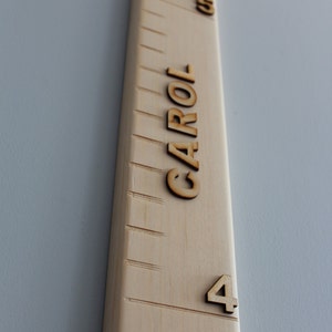 Wooden Growth Chart Wood 100% Natural