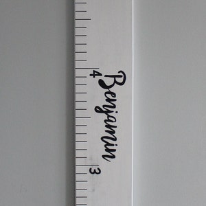 custom personalized wooden growth chart wooden growth ruler wood growth chart Painted name Painted numbers Painted lines