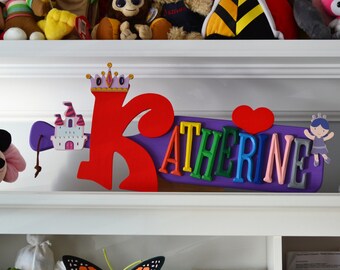 Personalized Name Plate - Princess Theme