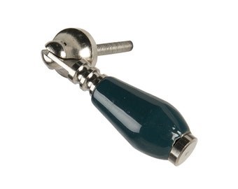Hanging handle, drawer handle, petrol furniture handle, knob, door handle, classic fitting, country house, vintage drop pendulum handle