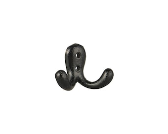 Ib Laursen double hook coat hook hook wall hook metal black country house